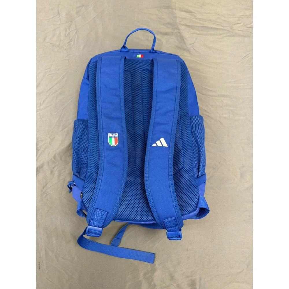 Adidas Italy FIGC National Team Soccer Backpack Royal Blue Italia Bag
